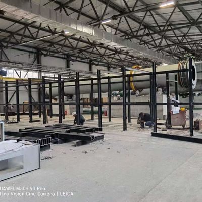 Cylindrische granulaire carboniseringstoestel Kolencarbonisatieoven Interne verwarming